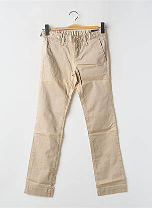 Pantalon chino croială dreaptă mărime reglabilă bej TEDDY SMITH băiat