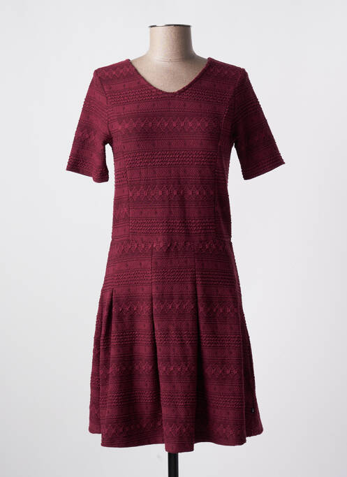 Rochie midi roșu LE TEMPS DES CERISES fată