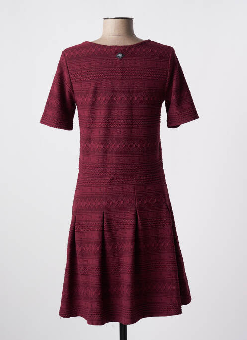 Rochie midi roșu LE TEMPS DES CERISES fată