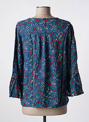 Bluză croială fluidă mâneci 3/4 albastru PEPE JEANS fată