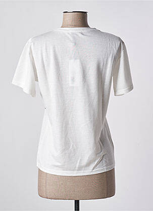 Tricou imprimeu fantezie mâneci scurte alb LILI SIDONIO femeie