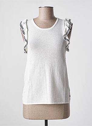 Pulover alb LE TEMPS DES CERISES femeie