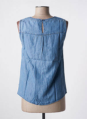 Top fără mâneci fără mâneci albastru LE TEMPS DES CERISES femeie