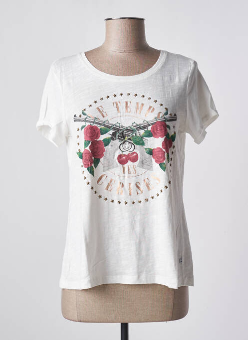 Tricou bej LE TEMPS DES CERISES fată