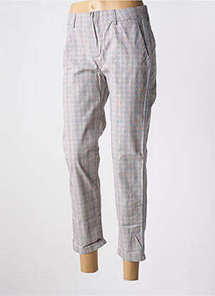 Pantalon 7/8 talie cu cleme mărime normală gri REIKO femeie