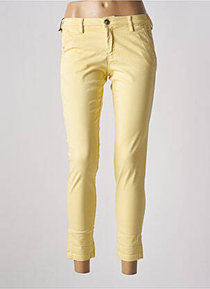 Pantalon 7/8 elasticitate mărime normală galben TEDDY SMITH femeie