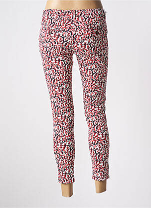 Pantalon 7/8 elasticitate talie joasă roșu REIKO femeie
