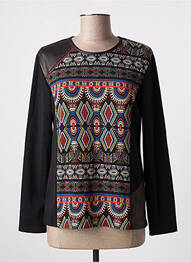 Tricou mâneci lungi mâneci lungi negru GEVANA femme