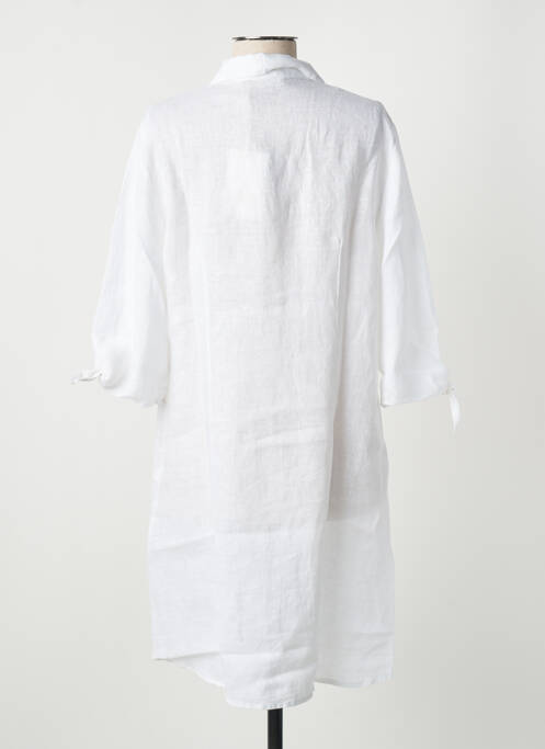 Rochie scurtă alb BLANC BOHEME femeie