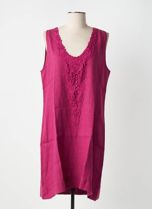 Rochie scurtă violet BLANC BOHEME femeie