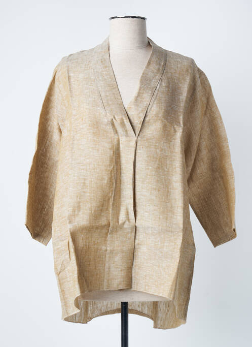 Tunică mâneci lungi bej BLANC BOHEME femeie