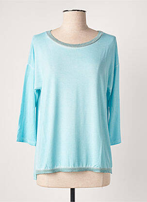 Top albastru BLANC BOHEME femeie