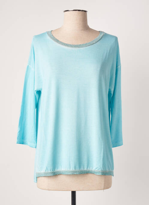 Top albastru BLANC BOHEME femeie