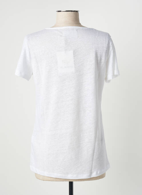 Top alb BLANC BOHEME femeie