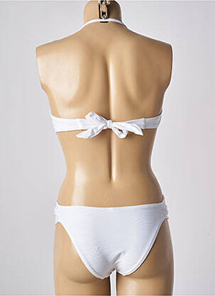 Costum de baie din două piese elasticitate top sutien modelat alb ADMAS femeie