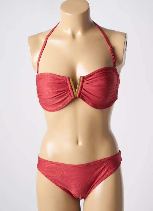 Costum de baie din două piese roșu ADMAS femeie