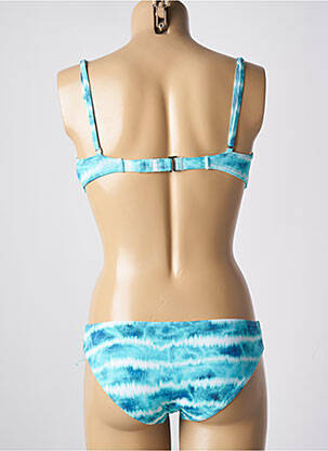 Costum de baie din două piese elasticitate top sutien modelat albastru DAG ADOM femeie