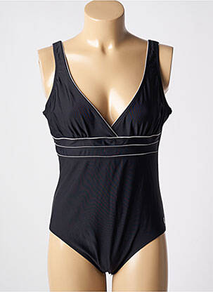 Costum de baie dintr-o singură piesă elasticitate top triunghiuri negru MISS CARAÏBES femeie