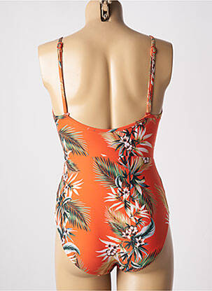 Costum de baie dintr-o singură piesă elasticitate top triunghiuri portocalie SEAFOLLY femeie