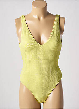 Costum de baie dintr-o singură piesă elasticitate top triunghiuri verde SEAFOLLY femeie