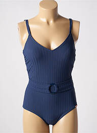 Costum de baie dintr-o singură piesă elasticitate top triunghiuri albastru YSABEL MORA femme