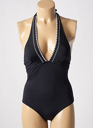 Costum de baie dintr-o singură piesă elasticitate top triunghiuri negru ADMAS femeie