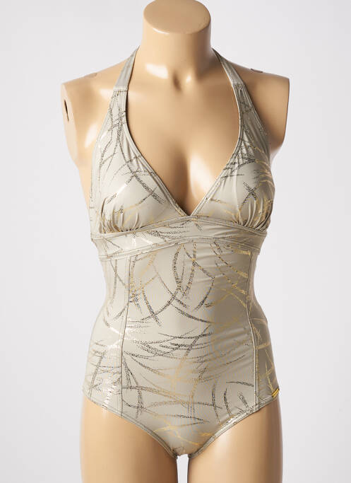 Costum de baie dintr-o singură piesă verde MISS CARAÏBES femeie