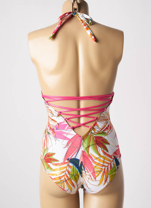 Costum de baie dintr-o singură piesă roz MISS CARAÏBES femeie