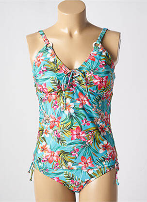 Tankini imprimeu floral albastru LAGON BLEU femeie