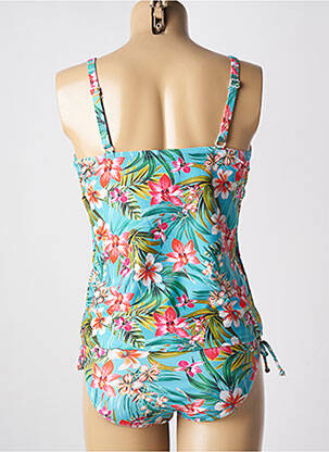 Tankini imprimeu floral albastru LAGON BLEU femeie