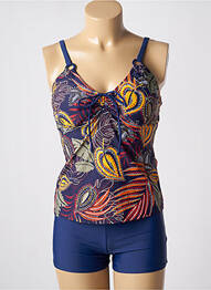 Tankini chilot scurt albastru LAGON BLEU femme