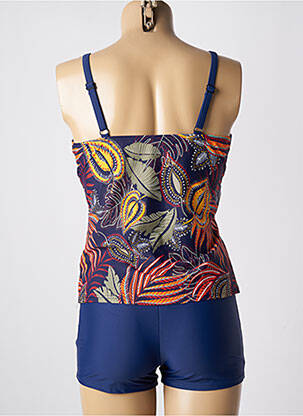 Tankini imprimeu fantezie albastru LAGON BLEU femeie