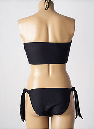 Costum de baie din două piese elasticitate top bentiță negru LAGON BLEU femeie