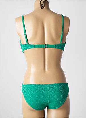 Costum de baie din două piese elasticitate top sutien modelat verde DAG ADOM femeie