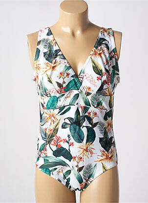 Costum de baie dintr-o singură piesă alb LAGON BLEU femeie