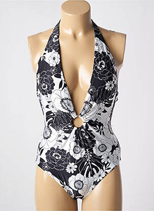 Costum de baie dintr-o singură piesă imprimeu fantezie top triunghiuri negru SEAFOLLY femeie