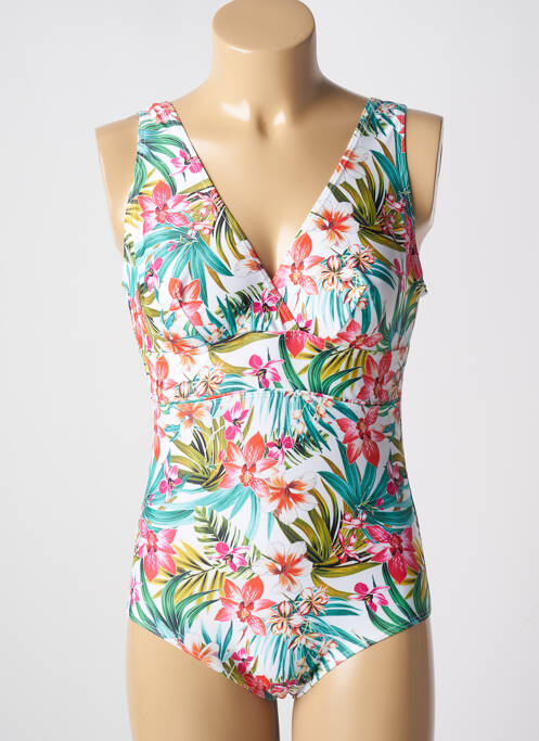 Costum de baie dintr-o singură piesă alb LAGON BLEU femeie