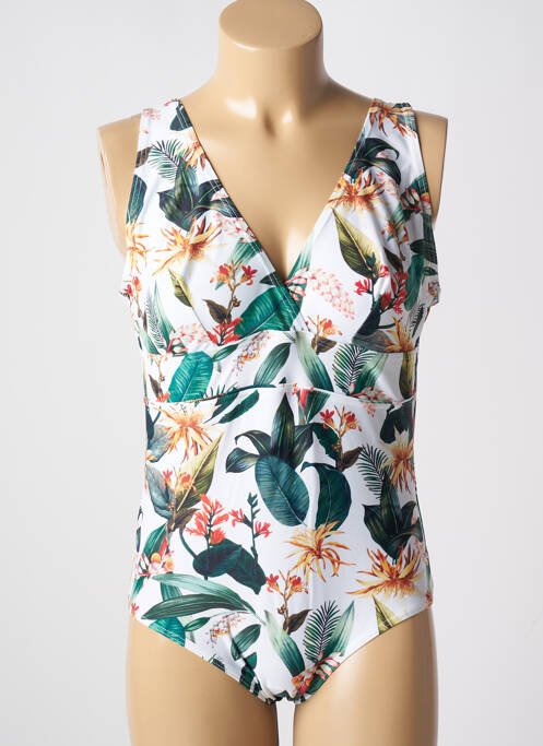 Costum de baie dintr-o singură piesă alb LAGON BLEU femeie