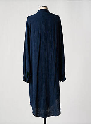 Rochie midi mâneci lungi mâneci lungi albastru ACQUAVERDE femeie