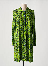 Rochie midi croială fluidă mâneci lungi verde SIYU femme