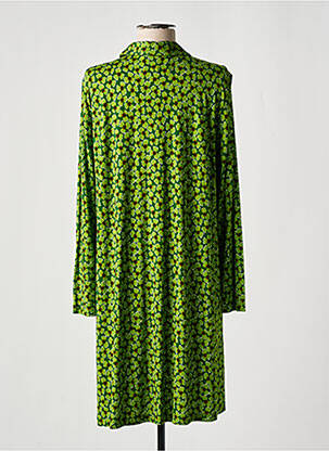 Rochie midi croială fluidă mâneci lungi verde SIYU femeie