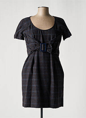 Rochie scurtă închidere cu fermoar la spate mâneci scurte negru SEE BY CHLOÉ femeie