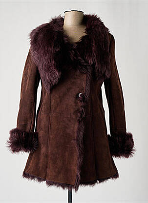 Palton lung violet PATRIZIA PEPE FIRENZE femeie