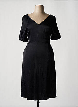 Rochie midi mâneci scurte mâneci scurte negru EMPORIO ARMANI femeie