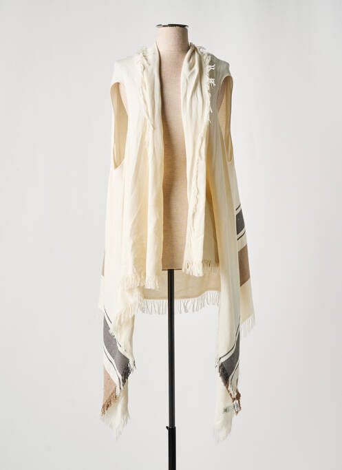 Vestă fără mâneci fără mâneci bej FABIANA FILIPPI femme