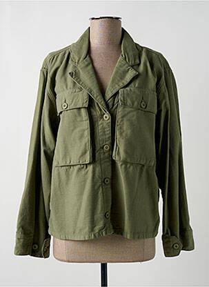 Jachete casual guler tip costum verde ACQUAVERDE femeie