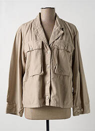 Jachete casual guler tip costum bej ACQUAVERDE femeie