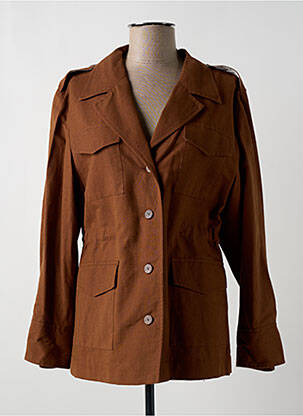 Jachete casual guler tip costum maro INES DE LA FRESSANGE femeie