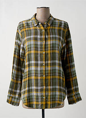Cămașă croială fluidă mâneci lungi verde HARTFORD femeie