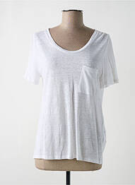 Tricou croială cambrată mâneci scurte maro ALLUDE femme